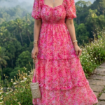Vibrant Floral Design Dress